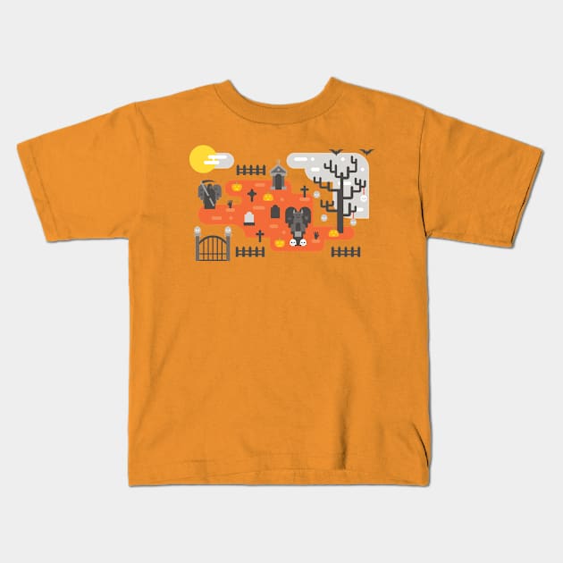 Graveyard Kids T-Shirt by linarangel